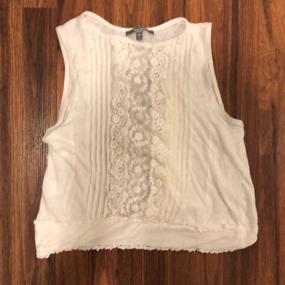 Anthropologie blue tassel Maxie crop tank top s - Picture 4 of 7